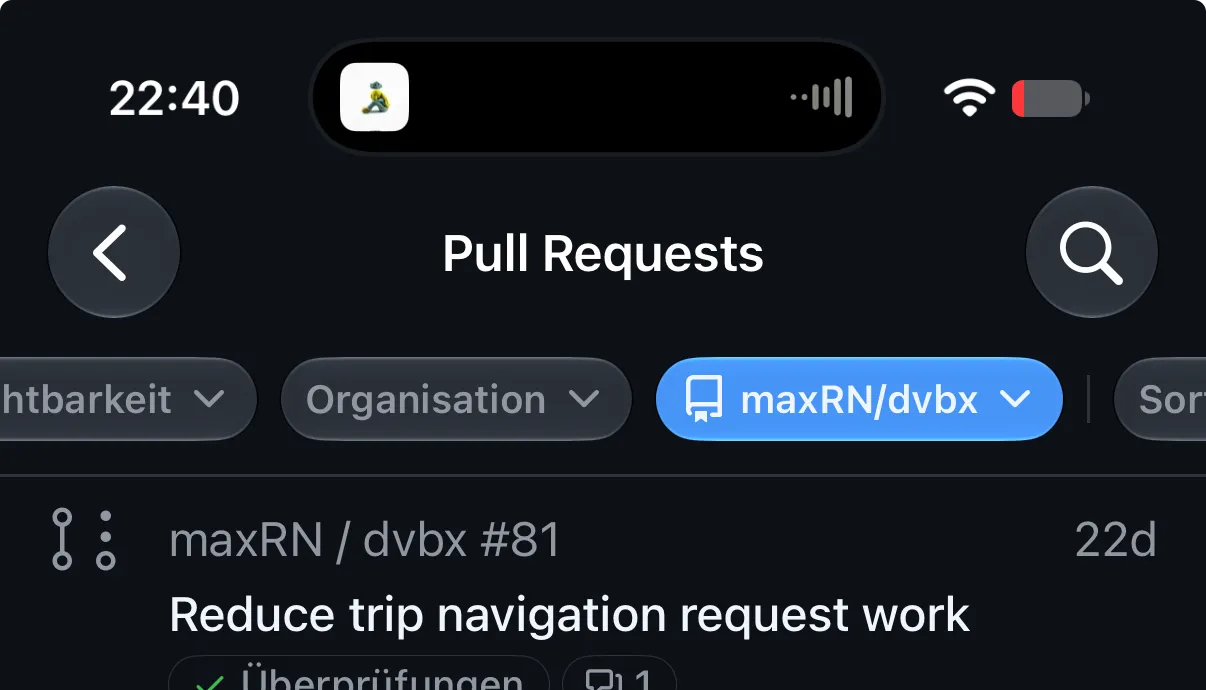 GitHub filtering